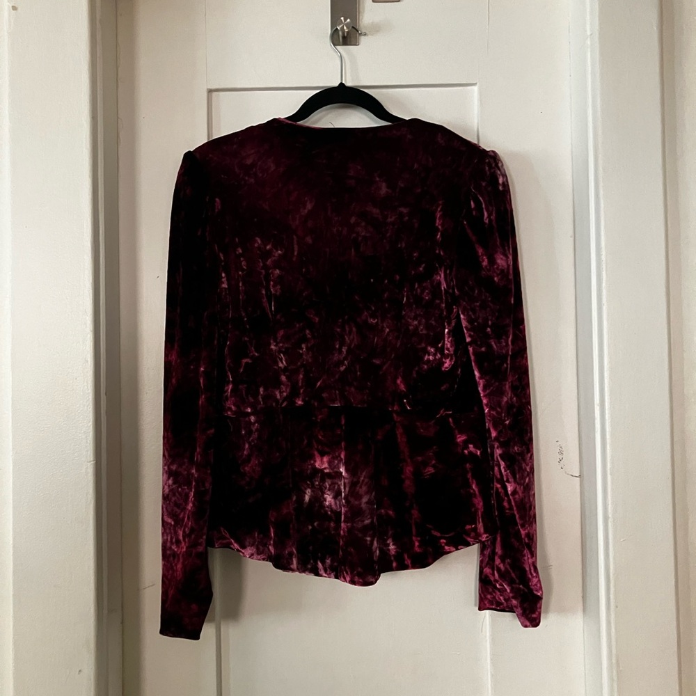 Warrior Within Designs Blush Velvet + Black Velvet Reversible Caliko Jacket - Picture 3 of 7